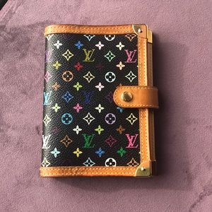 Louis Vuitton Black Multicolor Agenda in Pm